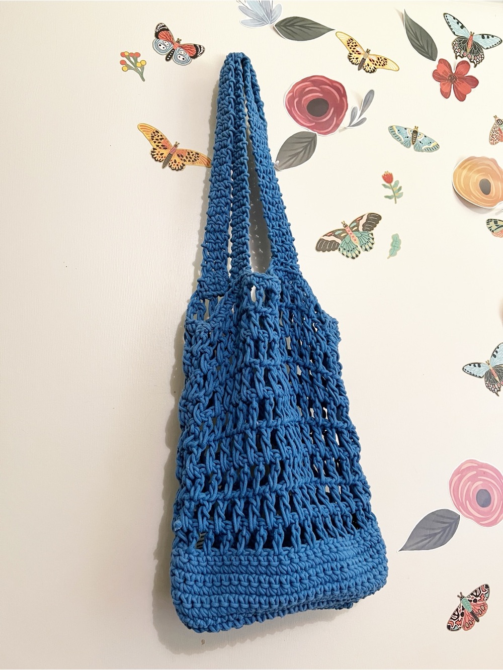 J. Crew Blue Crochet Beach Tote - Picture 4 of 11